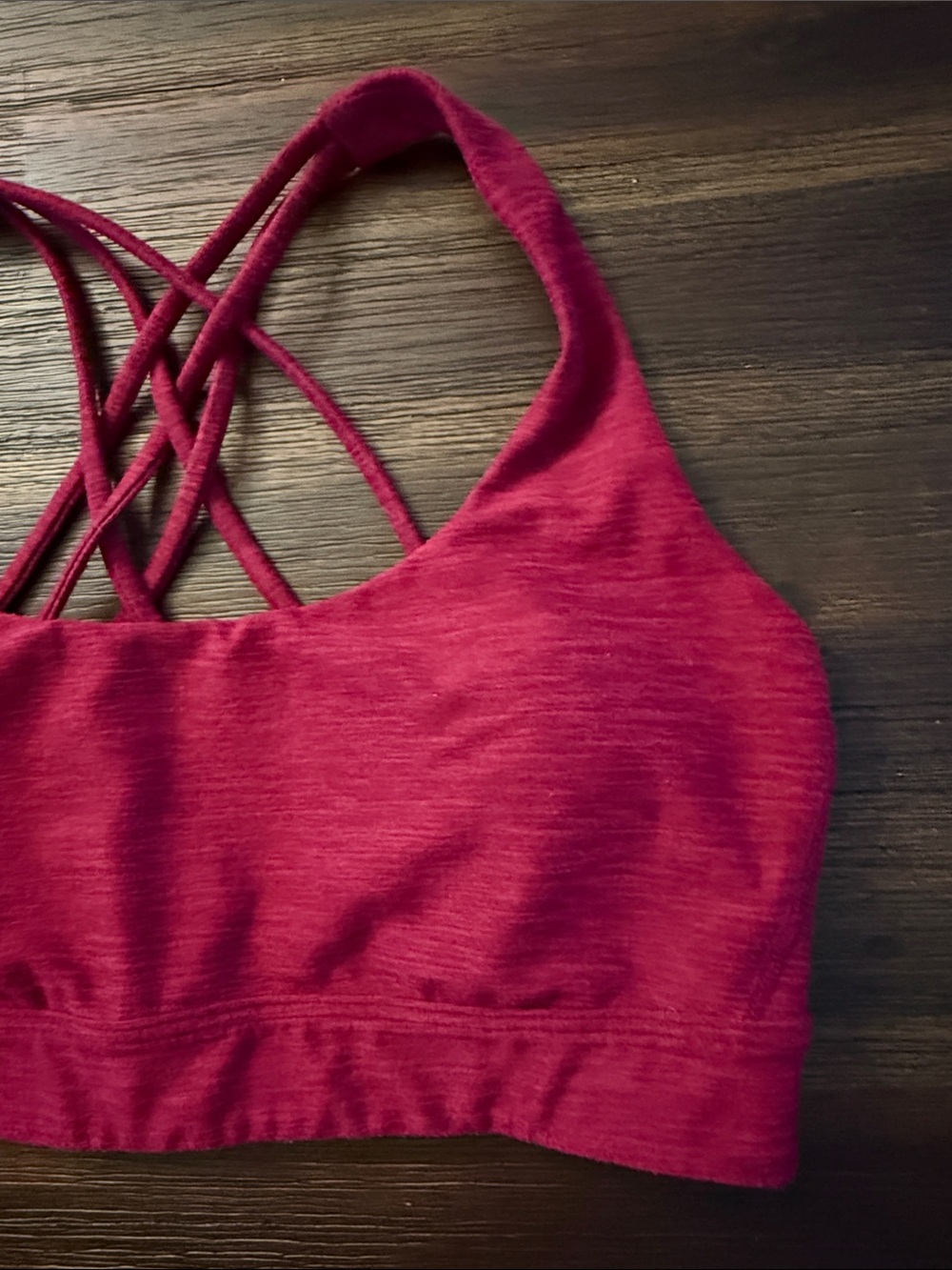 Victoria’s Secret Incredible Essential Red Strappy Back Sports Bra Medium - Picture 3 of 8